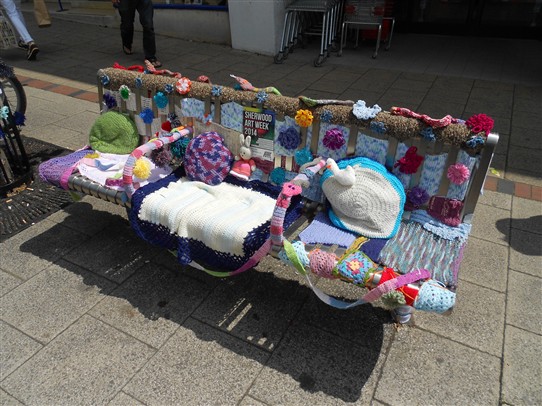 Photo:A comfortable street bench