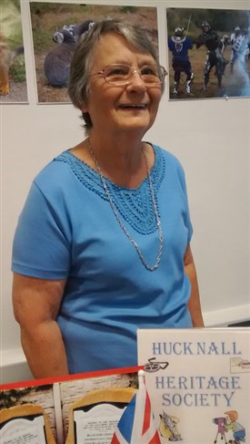 Photo:Maureen Newton from Hucknall Heritage Society is another history fair regular and one of the county's great contemporary local historians.