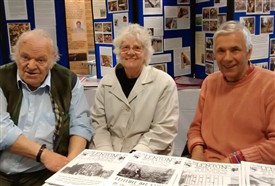 Photo:Cliff and Maureen Voisey on the left were founders of Lenton LHS back in the 1970s and Steve Zaleski has been publishing stories about Lenton's history since 1980. They work closely, but to the best of my knowledge, and Steve thinks I'm right, they have never before been photographed together, so this pic is really something special!