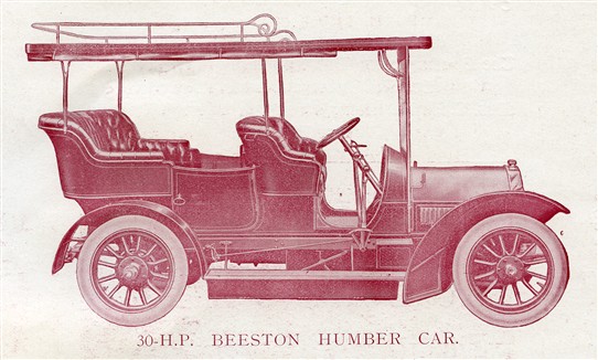Photo:A 30hp Beeston Humber, from an advert of 1907