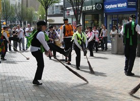 Photo:A Lincolnshire Broom Dance in Nottingham, April 2010