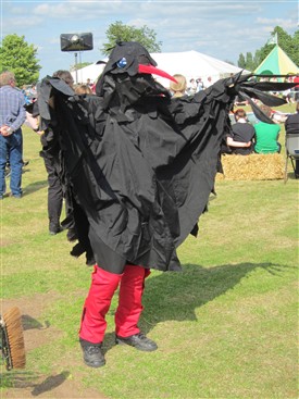Photo:Rattlejag Morris has adopted Broadstone's Chough as its "beast" - three choughs appear on the Retford Coat of Arms.