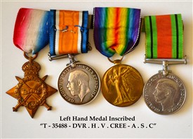 Photo:Medals of Bert Cree