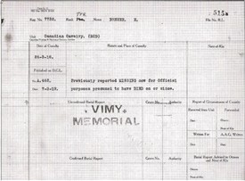 Photo:Record of Harry Brewer's fate