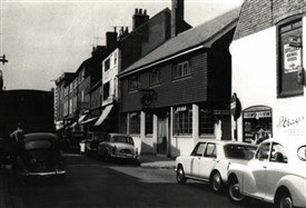 Photo:Middlegate, Newark, showing the Cavalier inn newly opened in 1965