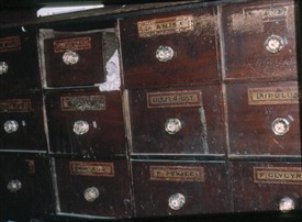 Photo:Chemist's drawers