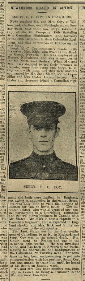 Photo:From the Newark Advertiser 9th June 1915