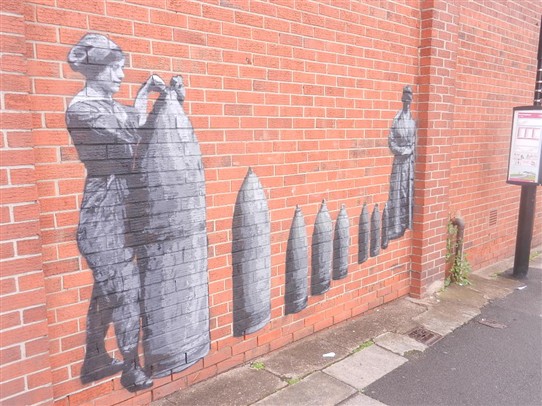 Photo: Illustrative image for the 'First World War wall art at Beeston' page