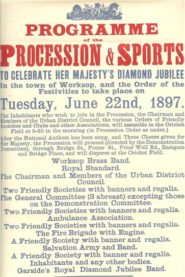Photo: Illustrative image for the 'Programme of the Procession and Sports To Celebrate Her Majesty's Diamond Jubilee, June 22nd, 1897.' page