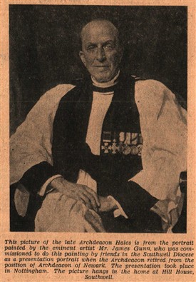 Photo: Illustrative image for the 'HALES, Revd. John Percy DSO, OBE, TD, MA [of Southwell]' page