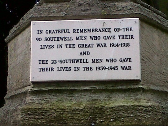 Photo: Illustrative image for the 'Southwell War Memorial' page