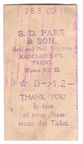 Photo:Receipt dated October 1918