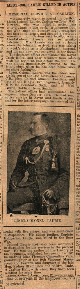 Photo:From the Newark Advertiser 24th March 1915