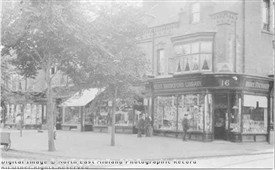 Photo:"Library": shop on Musters Road, 1910