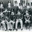 Photo:Boarders at the Magnus Grammar School, Newark, c.1890s