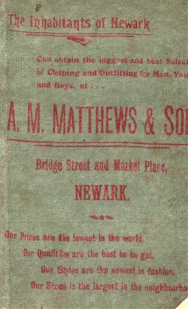 Photo: Illustrative image for the 'Matthews & Son, Tailors of Newark' page