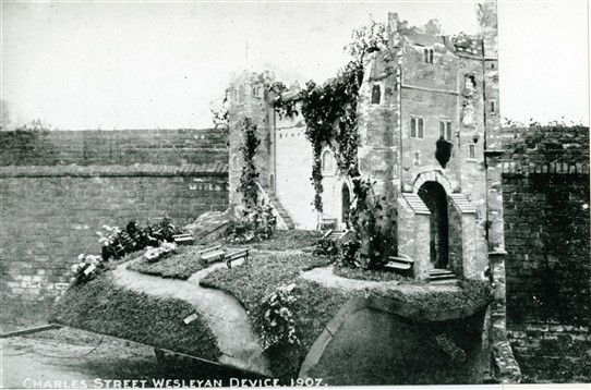 Photo:6.  Charles Street Methodists also produced this magnificent wheeled model of Newark Castle in 1907