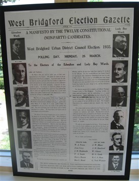 Photo:Election Gazette of the WBUDC, 1935