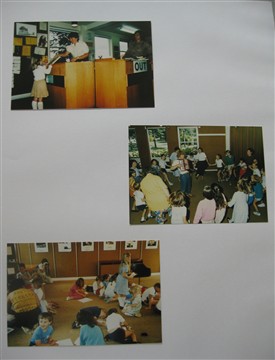 Photo:Photographs of the children's library and children's activities in the 1980s