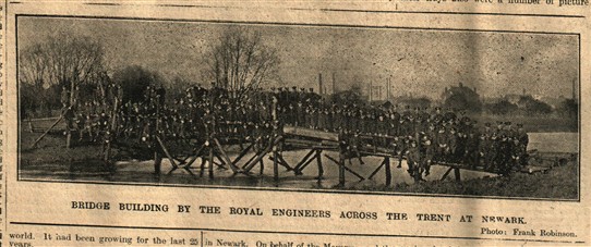 Photo:From the Newark Advetiser 25th November 1914