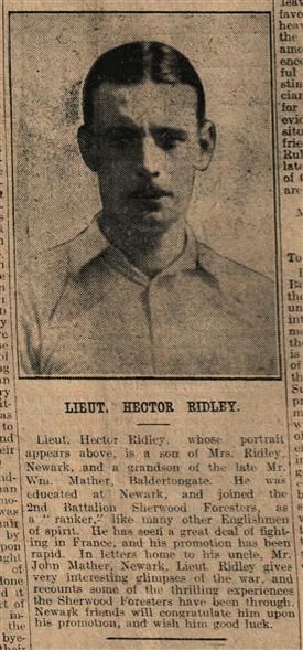 Photo:From the Newark Advertiser, 12th May, 1915