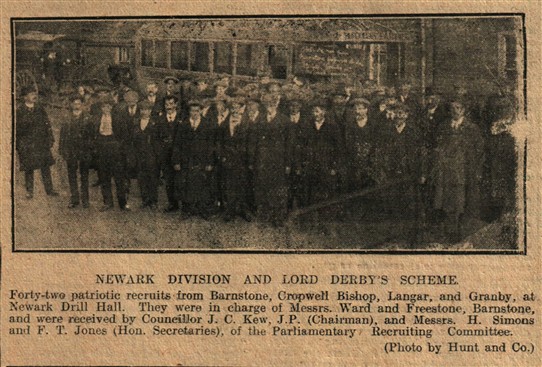 Photo:From the Newark Advertiser 1st December 1915