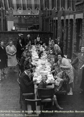 Photo:Rupert Street The Meadows Coronation Party 1953