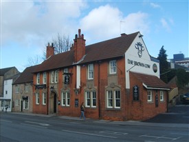 Photo:The Brown Cow in Mansfield - the building now on the site of the house where Robert Dodsley was born