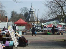 Photo:Bingham Market Place today - A bustling place for the weekly Thursday Market
