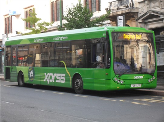 Photo:Bingham Fast 'Xprss' service waiting to depart at Friar lane, Nottingham.