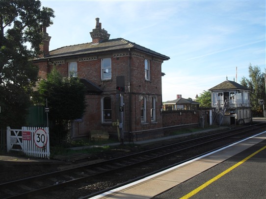 Photo:Former Station Master's house - viewed from the up platform to Lincoln