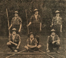 Photo:Members of the 5th Newark scout troup, 1916