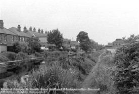 Photo:Spa Common, Retford, alongside the Chesterfield Canal in 1968