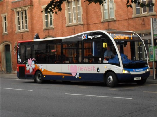 Photo:Stagecoach in Newark with their 'I love Newark' livery