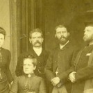 Photo:Stern faces all round: teachers at a private (but unknown) school in Newark, c.1885