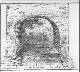 Photo:The Holy Well Immersion Bath from a 17th Century Sketch