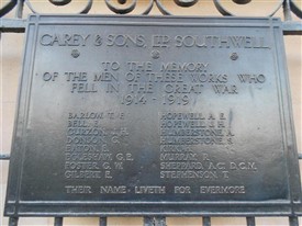 Photo:Carey & Sons war memorial