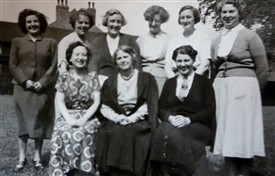 Photo:Staff at the school in 1957
