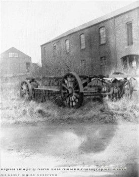 Photo:A sad end: the chassis of the Mansfield steam bus, discarded and neglected.  Photographed by A.S. Buxton in c.1900