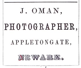 Photo:Advert from J. Perfect's Almanac of Newark, 1865