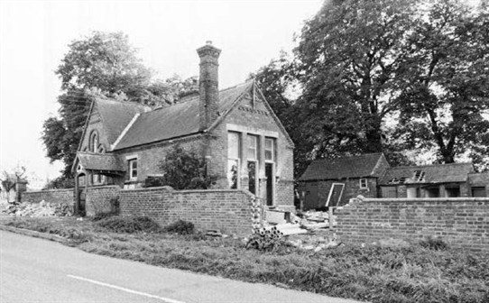 Photo:Alverton village scool - looking south east from Flawborough Road, 1978